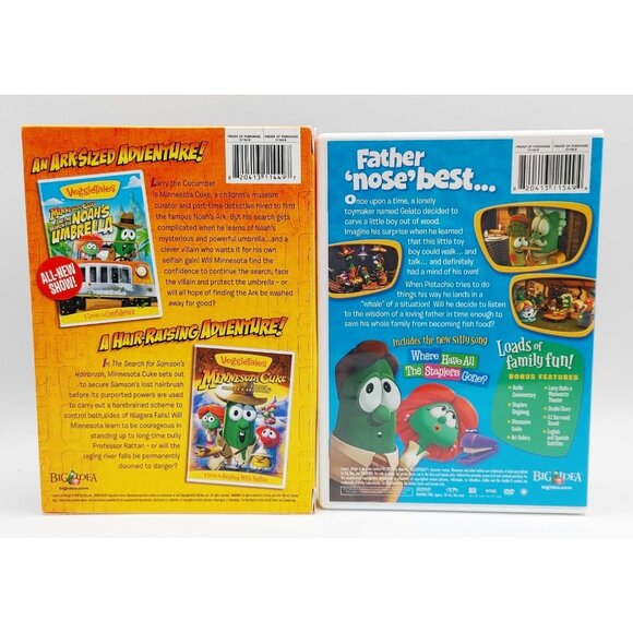 Veggie Tales Lot of 3 DVDs The Search for Noah's Umbrella Pistachio - Picture 3 of 7